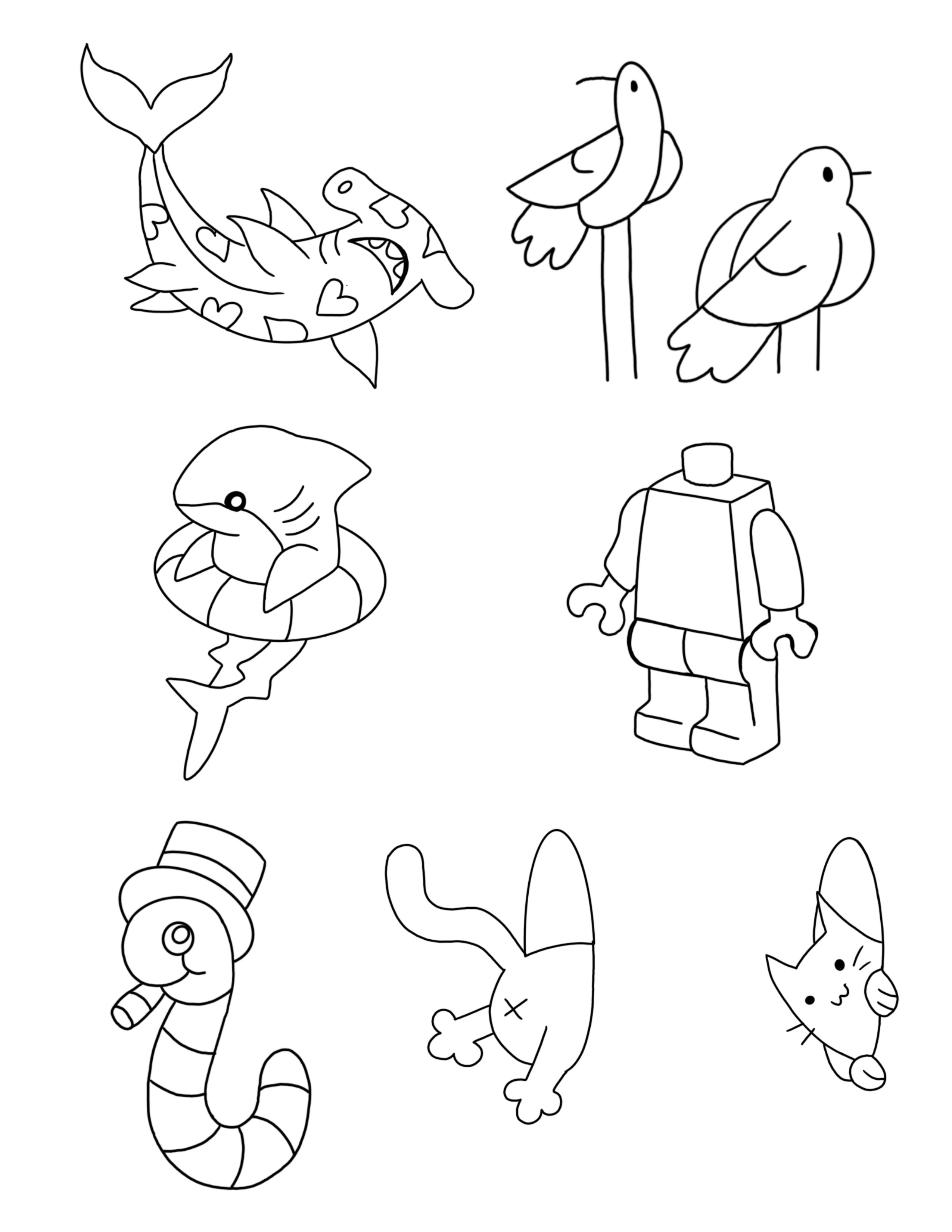 Flash sheet 12 — available tattoo designs by Clubskunk Tattoos