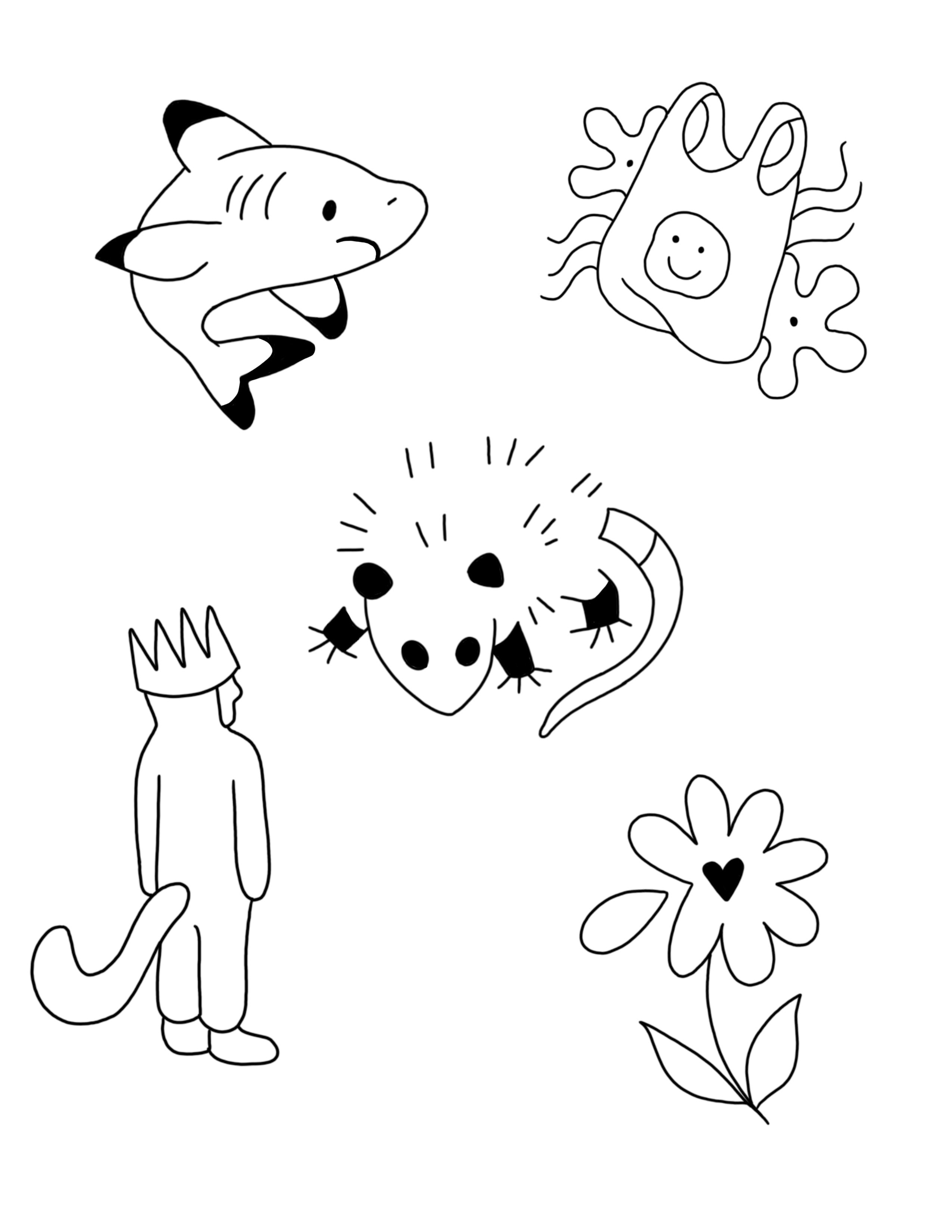 Flash sheet 8 — available tattoo designs by Clubskunk Tattoos