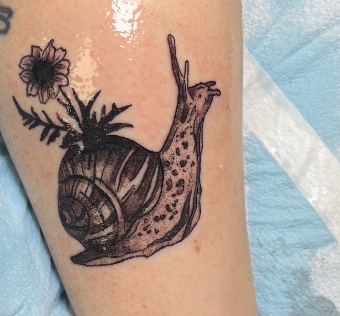 Black & Grey tattoo by Clubskunk Tattoos
