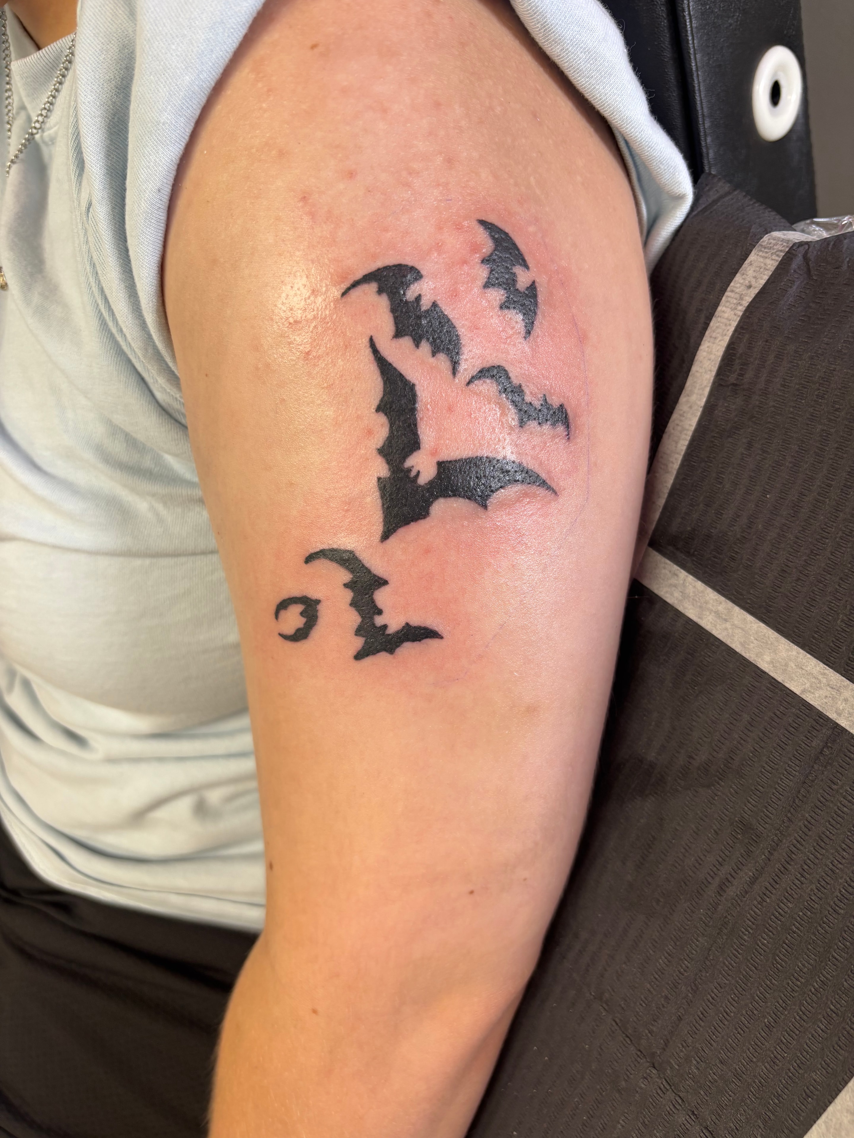 Black & Grey tattoo by Clubskunk Tattoos